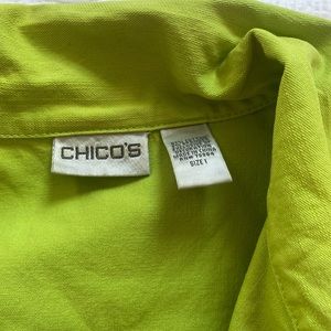 Chicos green jacket